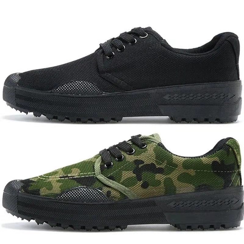 Liberation Shoes Men'S Construction Site Wear-Resistant Work Shoes Non-Slip Training Shoes Camouflage Rubber Shoes Dad Shoes - Image 2